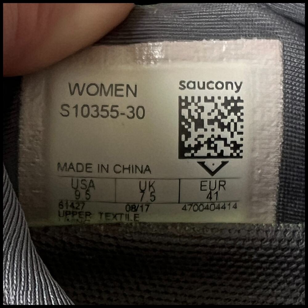 SAUCONY Freedom IS0 Women's 9.5 Running Shoes Grey Denim Copper Sneakers - Picture 12 of 16